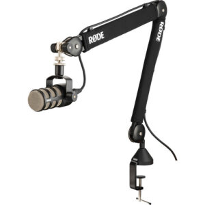 RODE PodMic Dynamic Podcasting Microphone with RODE PSA1+ Professional Studio Arm (BLACK)